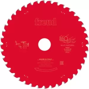 Freud Multi Material Table Saw Blade 210 x 30 x T40 Plastic