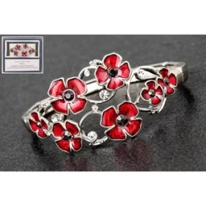 Equilibrium Oval Random Poppies Bracelet