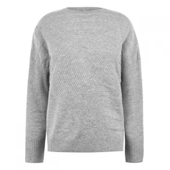 Linea Woolcash Crew Neck Jumper - Light grey