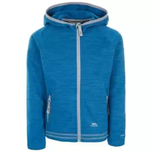 Trespass Childrens Girls Goodness Full Zip Hooded Fleece Jacket (5-6 Years) (Cosmic Blue)