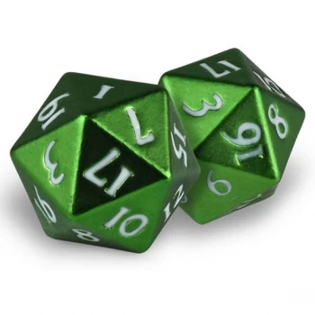 Ultra Pro Heavy Metal D20 Dice - Emerald Frost