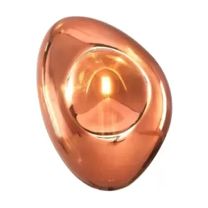 Mabell Modern Wall Lamp Copper, Glass Shade