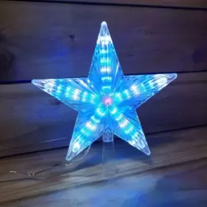 Multi Effect Indoor And Outdoor Tree Top Star 24cm Green, Red and Blue LEDs