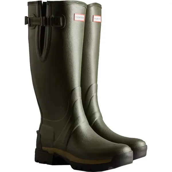 Hunter Mens Balmoral Adjustable Neoprene Wellies Rain Boots - UK 11