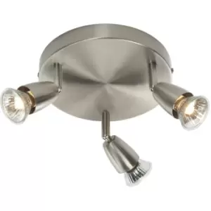 Amalfi - 3 Light Spotlight Satin Nickel, GU10 - Endon