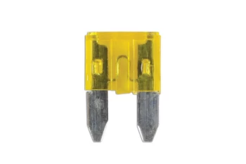 Mini Blade Fuse 20-amp Yellow Pack 25 Connect 30430