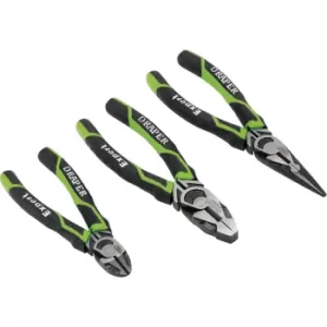 Draper 3 Piece Green High Leverage Plier Set