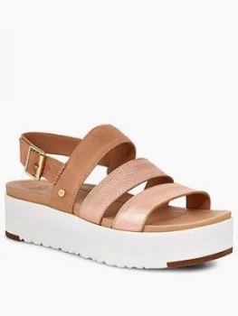 Ugg Braelynn Wedge Sandal - Rose Gold