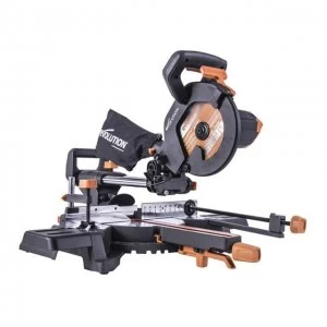 Evolution R210SMS-300+ Pro Multi-Material Sliding Mitre Saw 210mm 1500W 110V