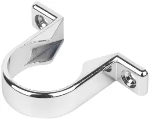 Floplast Chrome Effect Compression Waste Pipe Clip (Dia)32mm, Pack Of 3