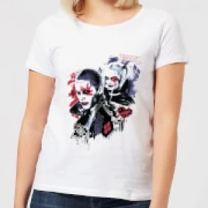 DC Comics Suicide Squad Harleys Puddin Womens T-Shirt - White - S