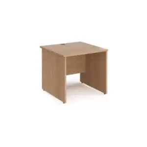 Office Desk Rectangular Desk 800mm Panel End Leg Beech Tops 800mm Depth Maestro 25