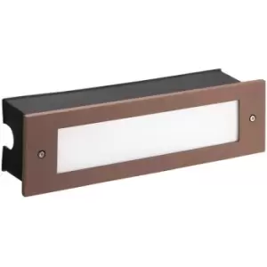 Micenas - Outdoor LED Recessed Wall Light Brown 29.8cm 1140lm 3000K IP65 - Leds-c4
