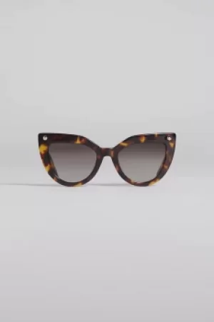 DSQUARED2 Women Sunglasses Dark brown Size OneSize PLASTICA