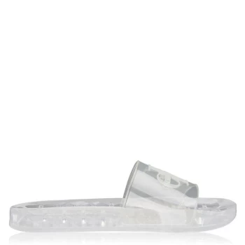 Calvin Klein Jeans Elmos Translucent Rubber Sliders - Clear