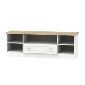 Vienna White Oak Effect TV Furniture Stand, (W)1465mm