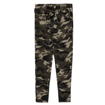 Firetrap Camo Trousers Junior Girls - Olive Camo