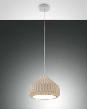 Vigor Dome Pendant Ceiling Lights White Glass, E27