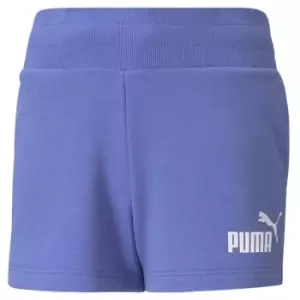 Puma Girls Terry Shorts - Blue