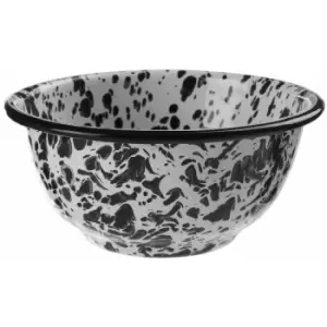 Small Black and White Bowl Serving Bowl/ Salad Bowl Ideal For Fruit Cereal Contemporary Bowl Decorative Bowl 7 x 14 x 14 - Premier Housewares