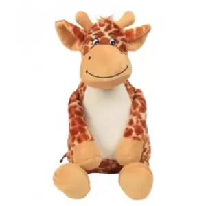 Mumbles Zippie Giraffe Soft Toy (One Size) (Brown)