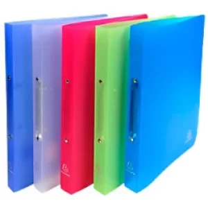 Exacompta Ring Binder Chromaline 54469E Polypropylene A4 2 ring Assorted Pack of 20