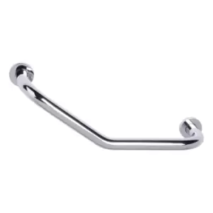 Solid Brass Chrome Angled Grab Rail 435mm