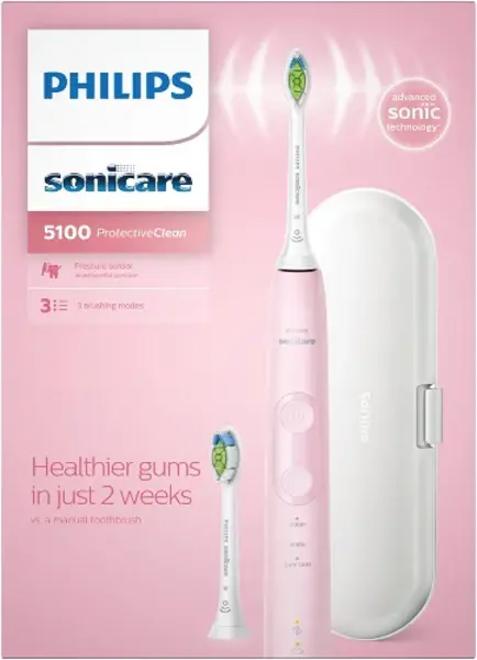 Philips Sonicare ProtectiveClean 5100 HX6856/29 Pink Electric Toothbrush