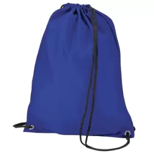 BagBase Budget Water Resistant Sports Gymsac Drawstring Bag (11 Litres) (One Size) (Royal)