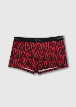 Paul Smith Mens Pop Graffiti Heart Trunks In Red