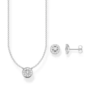 THOMAS SABO Silver CZ Classic Circle Jewellery Set