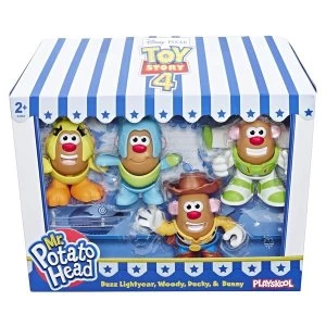 Disney Pixar Toy Story Mr. Potato Head Mini 4 Pack Buzz, Woody, Ducky, Bunny Figures