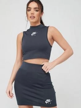 Nike Air NSW Rib Tank Top - Black, Size XL, Women