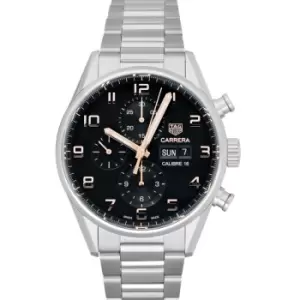 Carrera Chronograph Calibre 16 DD Automatic Black Dial Mens Watch