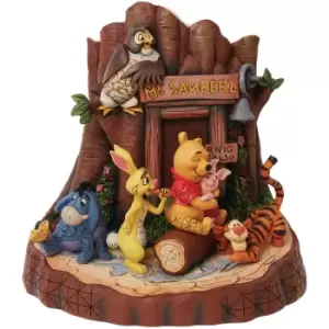 Disney Traditions Winnie the Pooh Carved by Heart Figurine