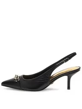 Guess Guess Sdina Sling Back Heel - Black, Size It/Eu 39 = UK 6, Women