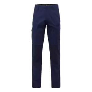 Hard Yakka Mens Raptor Active Work Trousers (30R) (Navy)