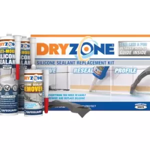 Safeguard Dryzone Silicone Sealant Replacement Kit 310ml Rubber