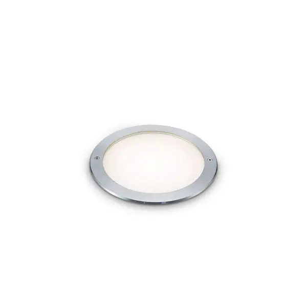 Taurus Integrated LED Outdoor Recessed Ground Light Wide Round Steel 620Lm 3000K IP67