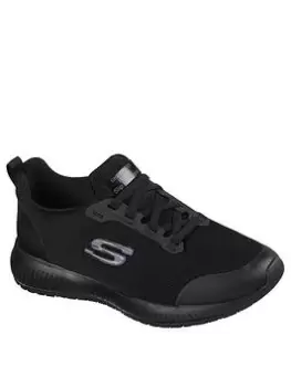 Skechers Squad SR Workwear Slip Resistant Trainers - Black, Size 7, Women