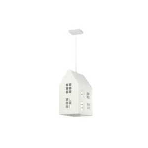 Casetta Childrens Pendant Ceiling Light, White House