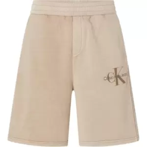 Calvin Klein Jeans Monologo Mineral Dye Hwk Short - Beige