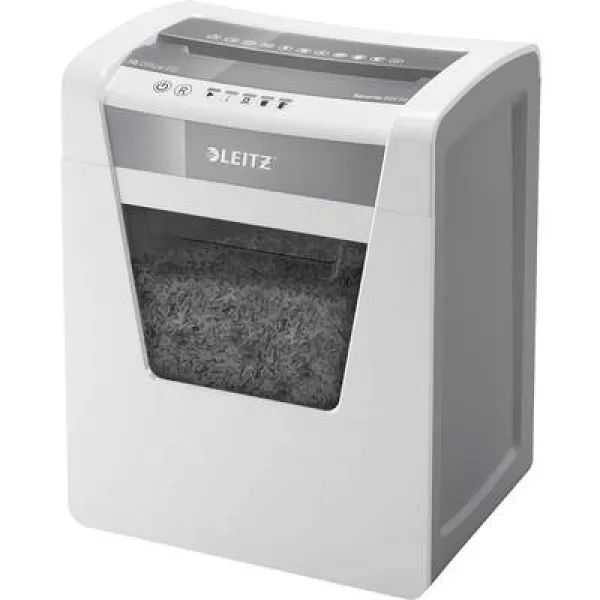 Leitz IQ Office P-5 Document shredder 10 sheet Particle cut 2 x 15mm P-5 23 l Also shreds Staples, Paper clips