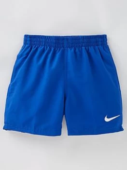 Nike Boys Nike Essential Lap 4" Volley Short - Blue Size M=10-12 Years