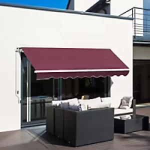 AWNING 3X2.5 M-RED