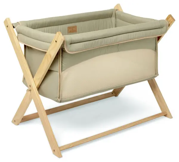 Clair de Lune Organic Folding Crib - Sage