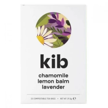 Kib Chamomile Lemon Balm & Lavender Tea - 15 Bags x 4 (Case of 1)