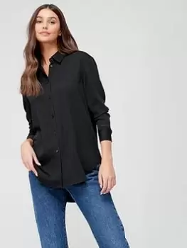 Calvin Klein Relaxed Shirt - Black, Size 36, Women