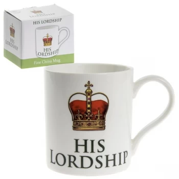 Lesser & Pavey His Lordship Fine China Novelty Gift Boxed Mug