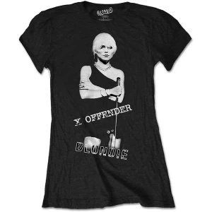 Blondie - X Offender Womens Large T-Shirt - Black